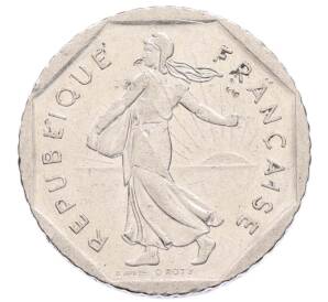 2 франка 1980 года Франция — Фото №2