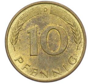 10 пфеннигов 1972 года D Германия — Фото №2