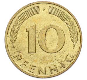 10 пфеннигов 1983 года F Германия — Фото №2