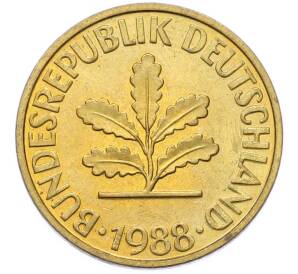 10 пфеннигов 1988 года D Германия — Фото №1