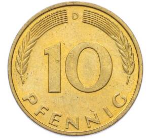 10 пфеннигов 1988 года D Германия — Фото №2