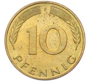 10 пфеннигов 1988 года F Германия — Фото №2