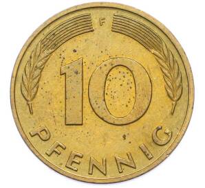 10 пфеннигов 1988 года F Германия — Фото №2