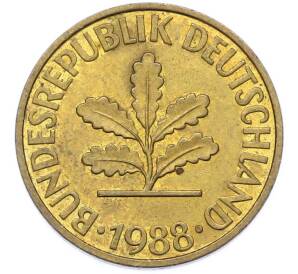 10 пфеннигов 1988 года G Германия — Фото №1