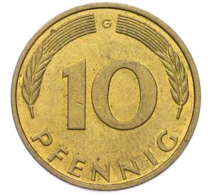 10 пфеннигов 1988 года G Германия — Фото №2