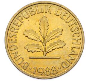 10 пфеннигов 1988 года D Германия — Фото №1