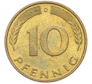 10 пфеннигов 1988 года D Германия — Фото №2