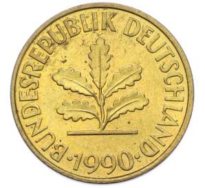 10 пфеннигов 1990 года D Германия — Фото №1