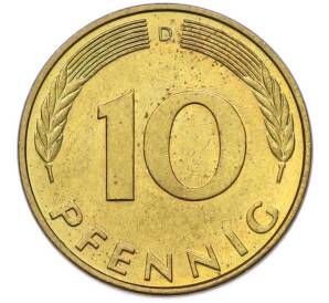 10 пфеннигов 1990 года D Германия — Фото №2