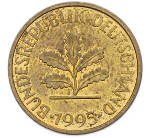 10 пфеннигов 1995 года F Германия — Фото №1