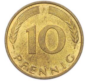 10 пфеннигов 1995 года F Германия — Фото №2