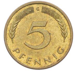 5 пфеннигов 1976 года G Германия — Фото №2