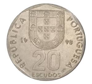 20 эскудо 1998 года Португалия — Фото №1