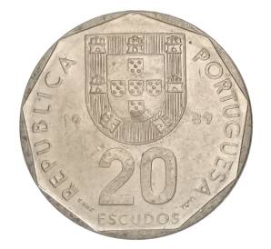 20 эскудо 1989 года Португалия — Фото №1