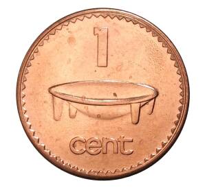 1 цент 2001 года Фиджи — Фото №2