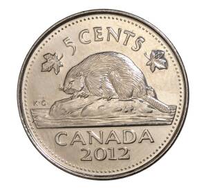 5 центов 2012 года Канада — Фото №1