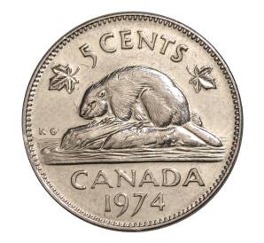 5 центов 1974 года Канада — Фото №1