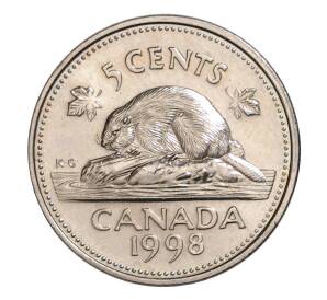 5 центов 1998 года Канада — Фото №1