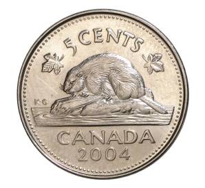 5 центов 2004 года Канада — Фото №1