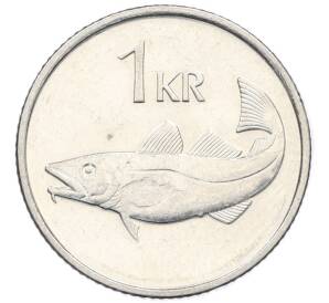 1 крона 1999 года Исландия — Фото №1