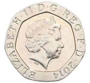 20 пенсов 2014 года Великобритания — Фото №2