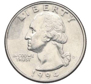 1/4 доллара (25 центов) 1994 года D США — Фото №2