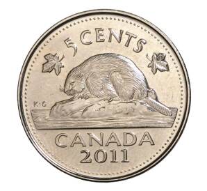 5 центов 2011 года Канада — Фото №1