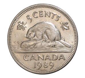 5 центов 1989 года Канада — Фото №1