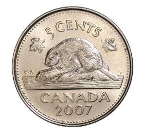 5 центов 2007 года Канада — Фото №1