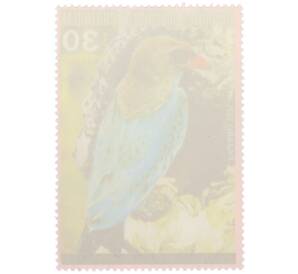 Почтовая марка 30 песет 1972 года Экваториальная Гвинея «Птицы Австралии - Широкорот восточный» — Фото №2