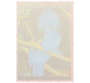 Почтовая марка 2.75 песеты 1974 года Экваториальная Гвинея «Птицы Австралии - Веероносный венценосный голубь» — Фото №2