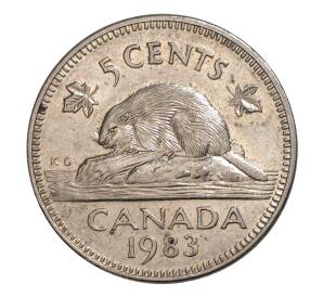 5 центов 1983 года Канада — Фото №1