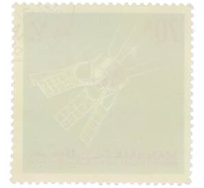 Почтовая марка 70 дирхамов 1968 года Манама «Исследование космоса — Французский спутник D-1» (Авиапочта) — Фото №2