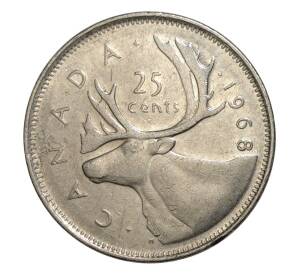 25 центов 1968 года Канада — Фото №1