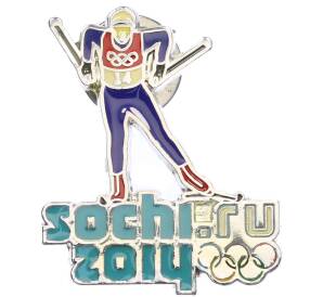 Значок 2014 года «Сочи-2014 — Лыжные гонки» — Фото №1