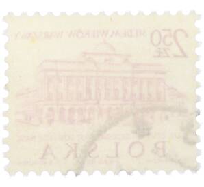 Почтовая марка 2.50 злотых 1965 года Польша «Семь веков Варшавы — Дворец Сташица» — Фото №2