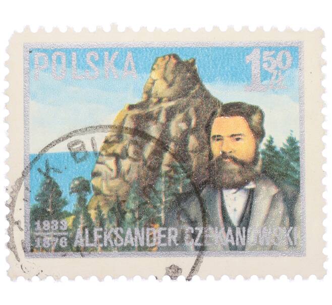 Почтовая марка 1.50 злотых 1976 года Польша «100 лет со дня смерти Александра Чекановского» (Артикул: K12-83827) — Фото №1