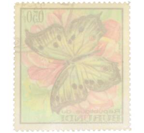 Почтовая марка 0.50 франка 1968 года Бурунди «Фауна и флора — Salamis aethiops» — Фото №2