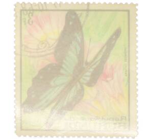 Почтовая марка 3 франка 1968 года Бурунди «Тропические бабочки — Papilio bromius» — Фото №2