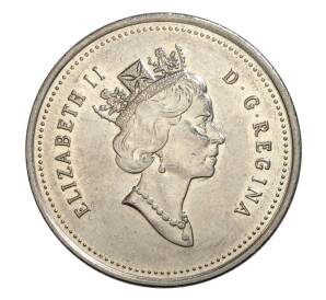 25 центов 1996 года Канада — Фото №2