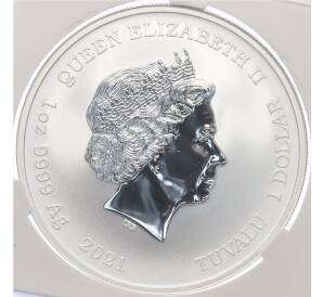 1 доллар 2021 года Тувалу «Боги Олимпа — Аид» в слабе CPRC (Топ-грейд MS70) — Фото №2