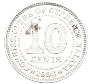 10 центов 1939 года Малайя — Фото №1