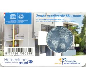 5 евро 2013 года Нидерланды — Дом Шрёдера (в блистере) — Фото №2