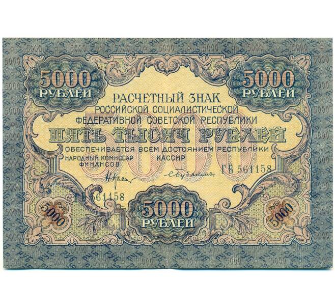 Банкнота 5000 рублей 1919 года (Артикул: K12-84089) — Фото №1