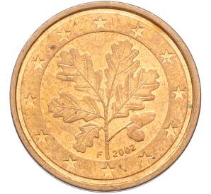 2 евроцента 2002 года F Германия — Фото №1