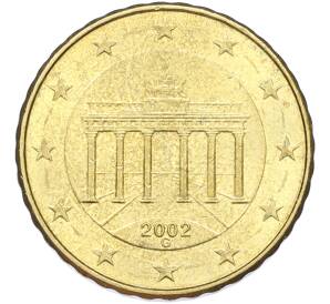 10 евроцентов 2002 года G Германия — Фото №1