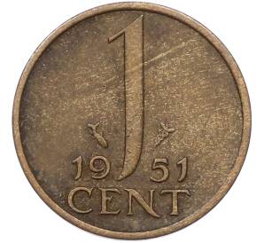 1 цент 1951 года Нидерланды — Фото №1
