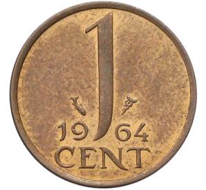 1 цент 1964 года Нидерланды — Фото №1