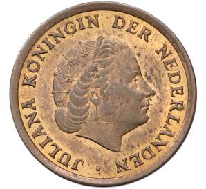 1 цент 1964 года Нидерланды — Фото №2