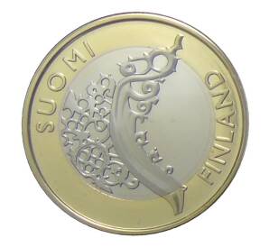 5 евро 2010 года T Финляндия «Исторические регионы Финляндии — Исконная Финляндия» (в буклете) — Фото №1